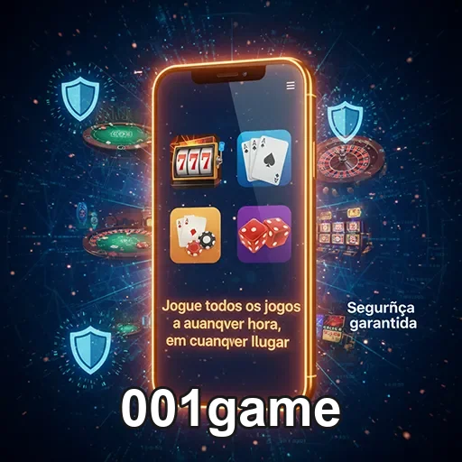 Tela de acesso rápido ao casino mobile na plataforma 001game